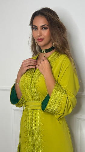 Caftan SULTANA vert pistache