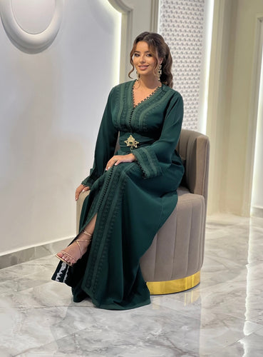 Caftan AYA vert royal