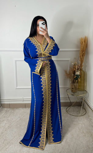 Caftan DINA bleu roi