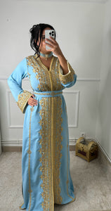 Caftan MANEL bleu ciel