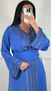 Caftan AYA Bleu jean