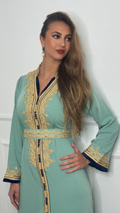 Caftan NORA vert eau