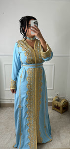 Caftan MANEL bleu ciel