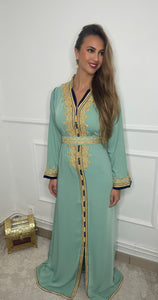 Caftan NORA vert eau