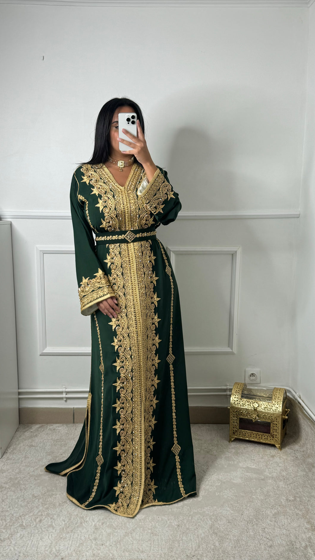 Caftan MANEL vert royal