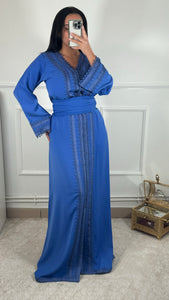 Caftan AYA Bleu jean