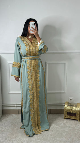 Caftan MANEL vert eau