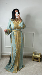 Caftan MANEL vert eau