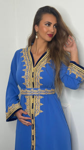 Caftan NORA bleu ciel