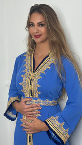 Caftan NORA bleu ciel