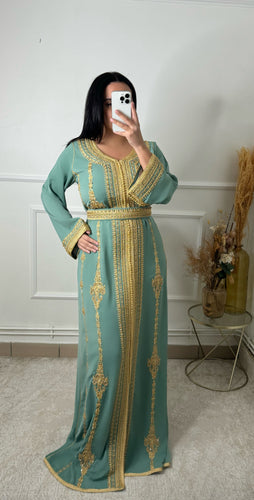 Caftan MONA vert eau