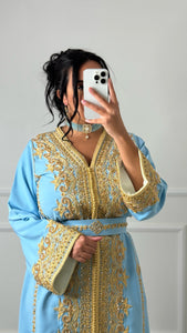 Caftan MANEL bleu ciel