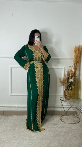 Caftan DINA vert royal