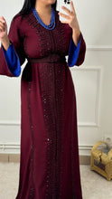 Charger l&#39;image dans la galerie, Caftan Rania bordeau