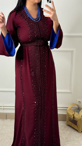 Caftan Rania bordeau