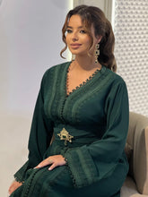 Charger l&#39;image dans la galerie, Caftan AYA vert royal