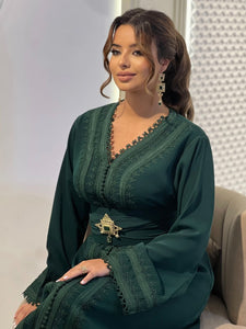 Caftan AYA vert royal