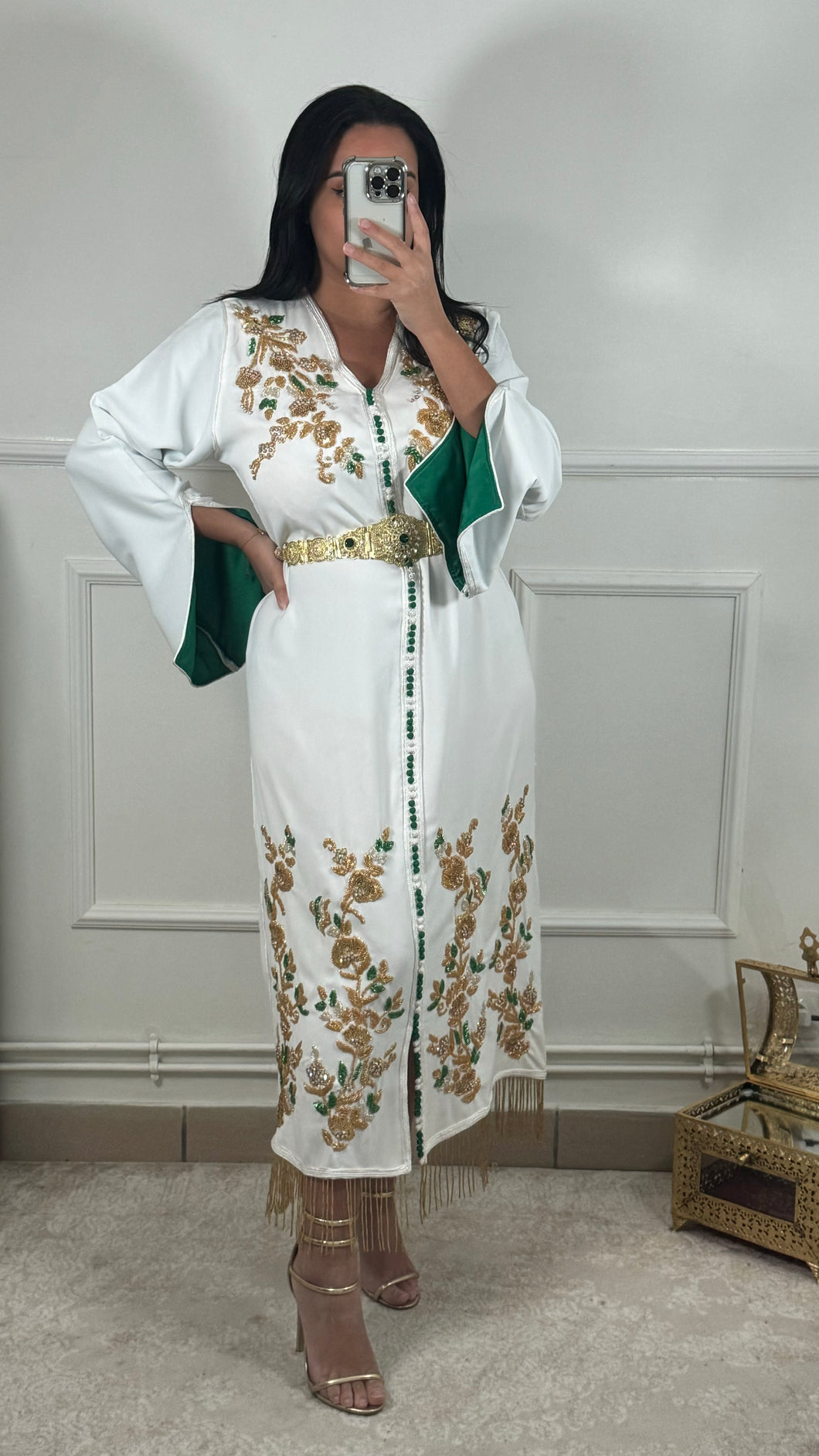 Caftan Sonia blanc